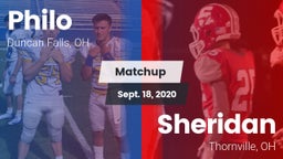 Matchup: Philo  vs. Sheridan  2020