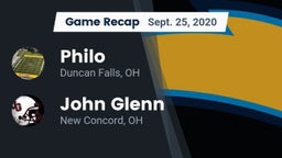 Recap: Philo  vs. John Glenn  2020