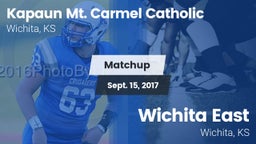 Matchup: Kapaun Mt. Carmel vs. Wichita East  2017