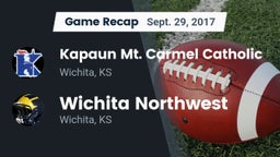 Recap: Kapaun Mt. Carmel Catholic  vs. Wichita Northwest  2017