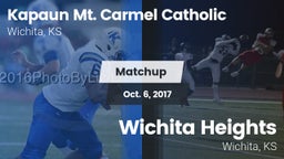 Matchup: Kapaun Mt. Carmel vs. Wichita Heights  2017