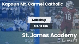 Matchup: Kapaun Mt. Carmel vs. St. James Academy  2017