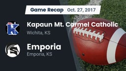 Recap: Kapaun Mt. Carmel Catholic  vs. Emporia  2017