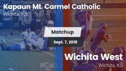 Matchup: Kapaun Mt. Carmel vs. Wichita West  2018