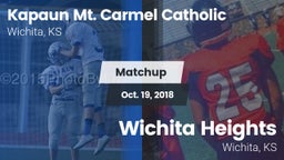 Matchup: Kapaun Mt. Carmel vs. Wichita Heights  2018