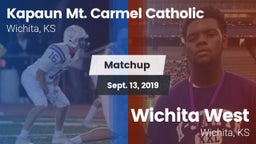 Matchup: Kapaun Mt. Carmel vs. Wichita West  2019