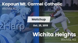 Matchup: Kapaun Mt. Carmel vs. Wichita Heights  2019