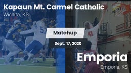 Matchup: Kapaun Mt. Carmel vs. Emporia  2020