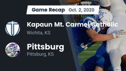 Recap: Kapaun Mt. Carmel Catholic  vs. Pittsburg  2020