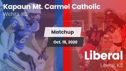 Matchup: Kapaun Mt. Carmel vs. Liberal  2020