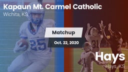 Matchup: Kapaun Mt. Carmel vs. Hays  2020