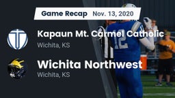 Recap: Kapaun Mt. Carmel Catholic  vs. Wichita Northwest  2020