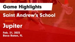 Saint Andrew's School vs Jupiter  Game Highlights - Feb. 21, 2023