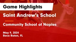 Saint Andrew's School vs Community School of Naples Game Highlights - May 9, 2024