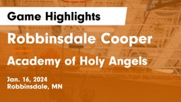 Robbinsdale Cooper  vs Academy of Holy Angels  Game Highlights - Jan. 16, 2024