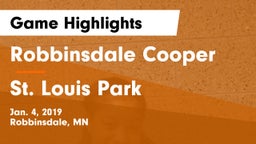 Robbinsdale Cooper  vs St. Louis Park  Game Highlights - Jan. 4, 2019