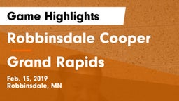 Robbinsdale Cooper  vs Grand Rapids  Game Highlights - Feb. 15, 2019