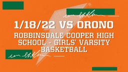 Robbinsdale Cooper girls basketball highlights 1/18/22 vs Orono