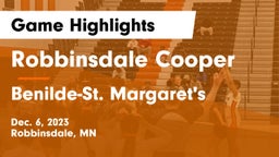 Robbinsdale Cooper  vs Benilde-St. Margaret's  Game Highlights - Dec. 6, 2023