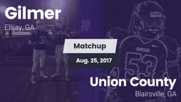 Matchup: Gilmer  vs. Union County  2017
