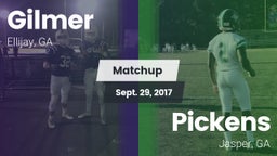 Matchup: Gilmer  vs. Pickens  2017