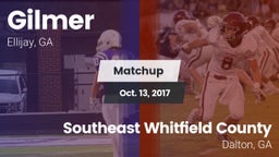 Matchup: Gilmer  vs. Southeast Whitfield County 2017