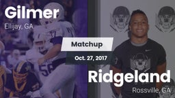 Matchup: Gilmer  vs. Ridgeland  2017