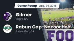 Recap: Gilmer  vs. Rabun Gap-Nacoochee  2018