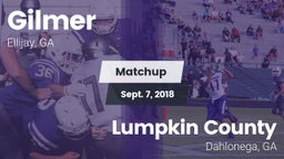 Matchup: Gilmer  vs. Lumpkin County  2018