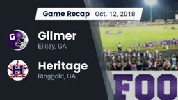 Recap: Gilmer  vs. Heritage  2018