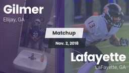 Matchup: Gilmer  vs. Lafayette  2018