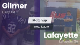 Matchup: Gilmer  vs. Lafayette  2019