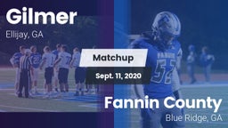 Matchup: Gilmer  vs. Fannin County  2020