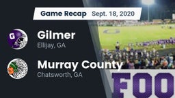 Recap: Gilmer  vs. Murray County  2020