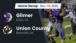 Recap: Gilmer  vs. Union County  2020