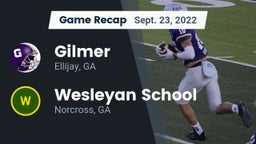 Recap: Gilmer  vs. Wesleyan School 2022