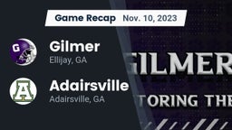 Recap: Gilmer  vs. Adairsville  2023