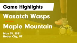 Wasatch Wasps vs Maple Mountain  Game Highlights - May 25, 2021