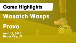 Wasatch Wasps vs Provo  Game Highlights - April 21, 2022