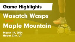 Wasatch Wasps vs Maple Mountain  Game Highlights - March 19, 2024