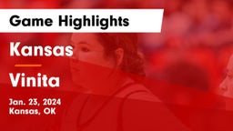 Kansas  vs Vinita  Game Highlights - Jan. 23, 2024