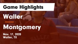 Waller  vs Montgomery  Game Highlights - Nov. 17, 2020