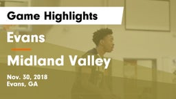 Evans  vs Midland Valley  Game Highlights - Nov. 30, 2018
