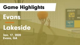Evans  vs Lakeside  Game Highlights - Jan. 17, 2020