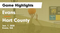 Evans  vs Hart County Game Highlights - Jan. 7, 2020