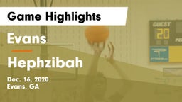 Evans  vs Hephzibah  Game Highlights - Dec. 16, 2020