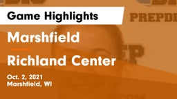 Marshfield  vs Richland Center  Game Highlights - Oct. 2, 2021