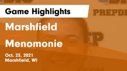 Marshfield  vs Menomonie  Game Highlights - Oct. 23, 2021
