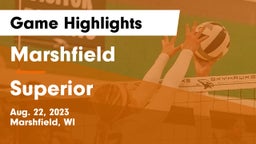 Marshfield  vs Superior  Game Highlights - Aug. 22, 2023