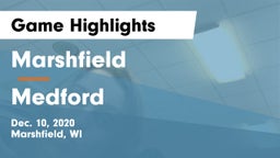 Marshfield  vs Medford  Game Highlights - Dec. 10, 2020